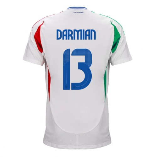 Fotballdrakt Herre Italia Matteo Darmian #13 Bortedrakt EM 2024 Kortermet